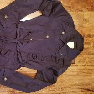 Anthropology trenchcoat navy